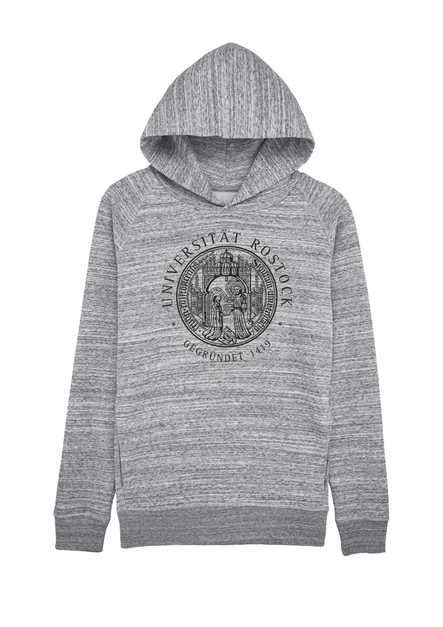 Kapuzensweatshirt mit Uni Rostock Siegel