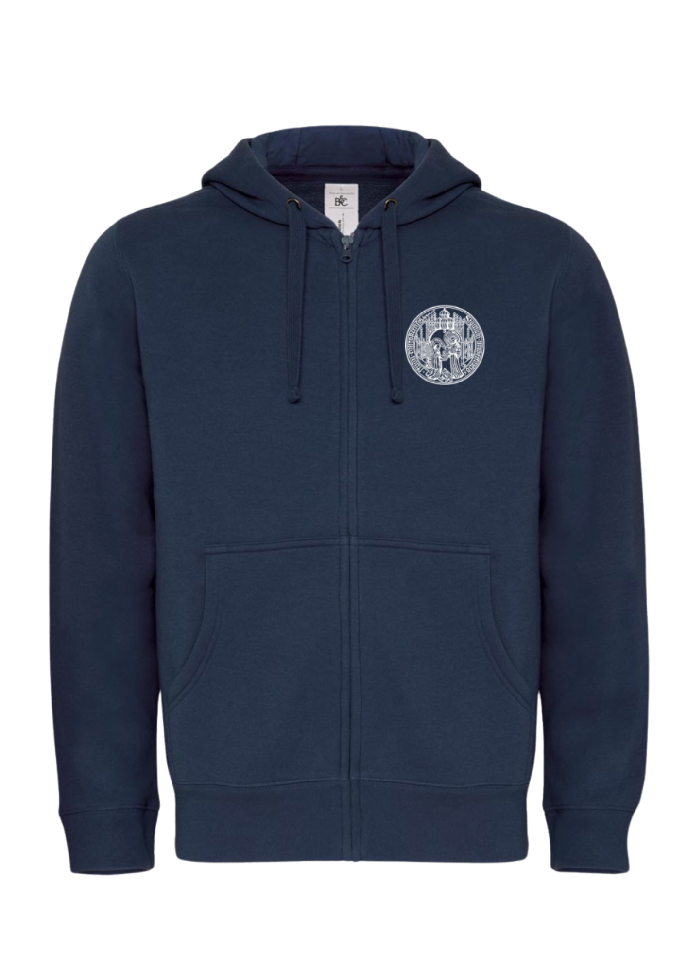 Herren Kapuzensweatjacke mit Logo der Uni Rostock