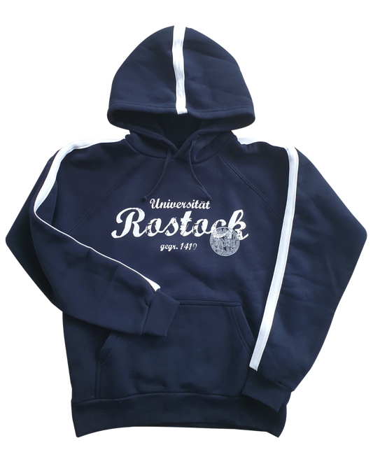 Unisex Kapuzensweatshirt mit Siegel der Universität Rostock im Vintage Look
