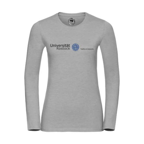 Damen Classic Uni Schriftzug Longsleeve