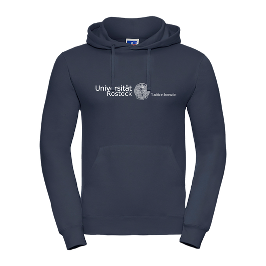Unisex Kapuzensweatshirt mit Schriftzug der Universität Rostock (Klassiker)